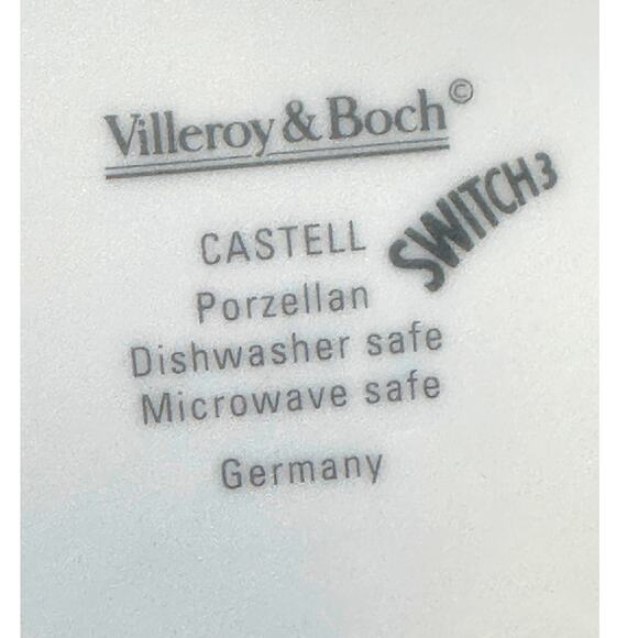 Villeroy & Boch Switch 3 1996-2020 Retired Castell 8.25" Salad Plates-Set of 2 - Picture 5 of 6